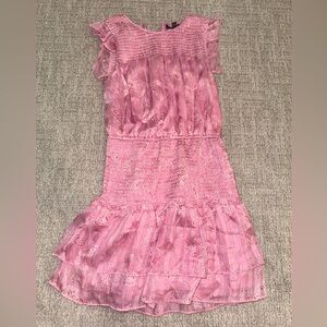 Aqua girls smocked mini dress